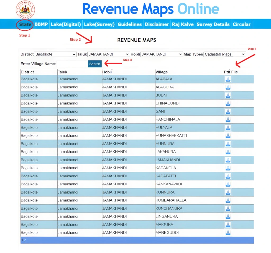 Services Available on SSLR Revenue Maps