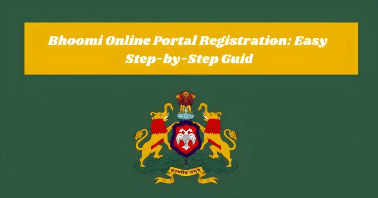 Bhoomi Online Portal Registration: Easy Step-by-Step Guid